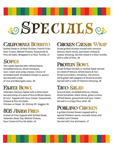 SPECIALS