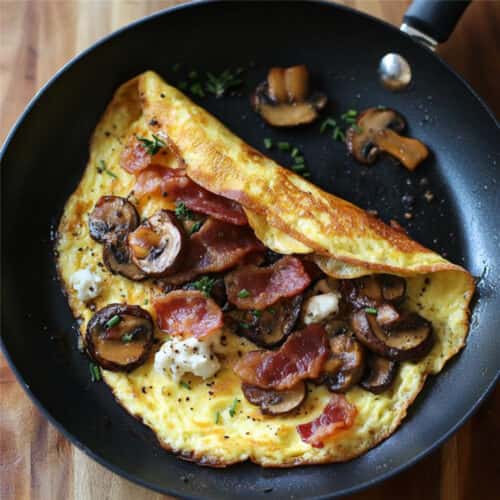 Bacon & Mushroom Omelette