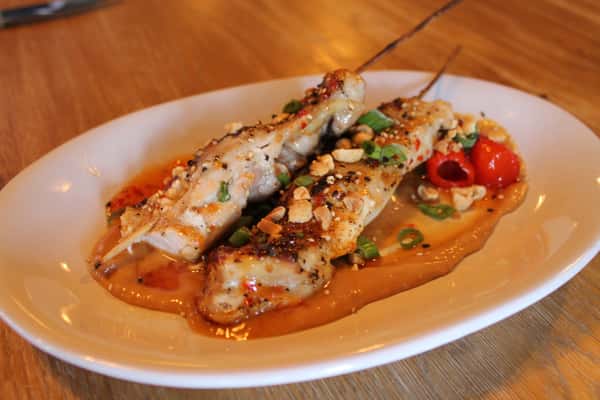 Thai Chicken Peanut Skewers