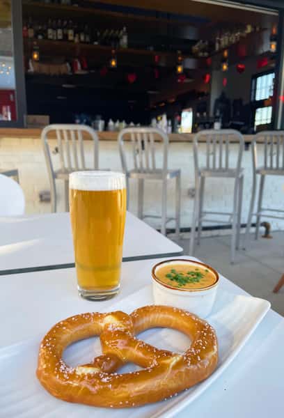 pretzels and beer