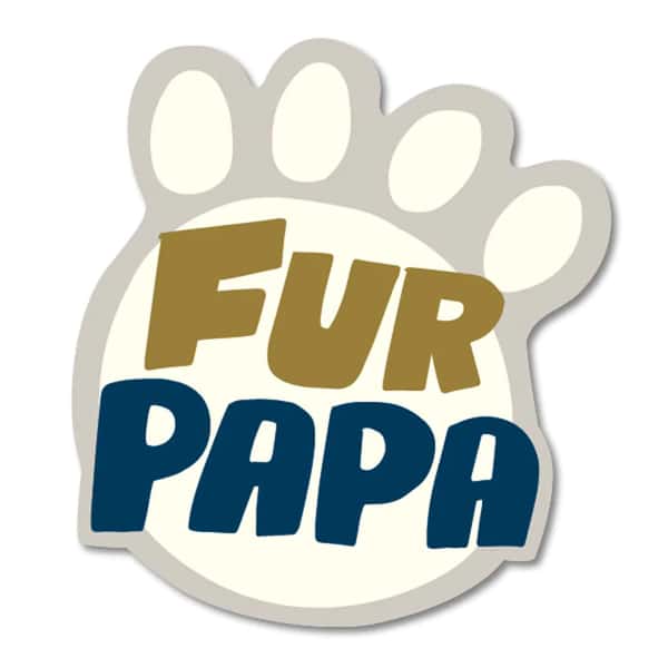 Fur Papa sticker