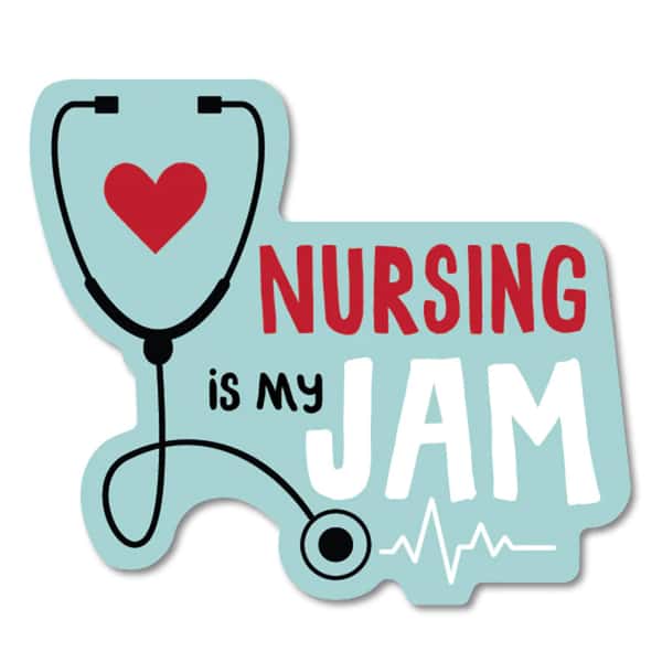 Nursing is my Jam Sticker
