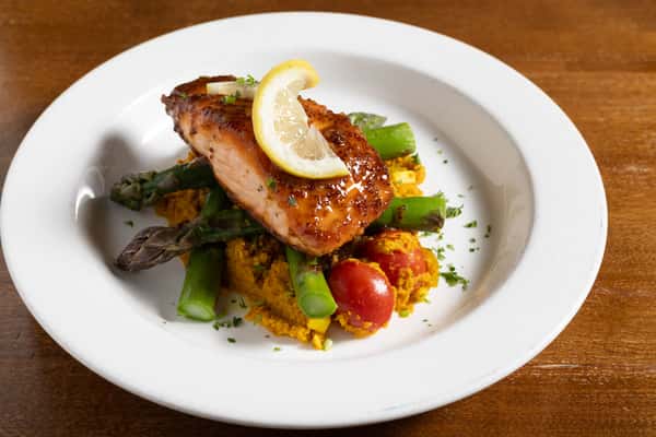 Bourbon Glazed Salmon