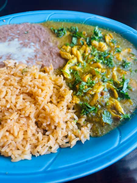Pollo Verde (chicken green salsa)