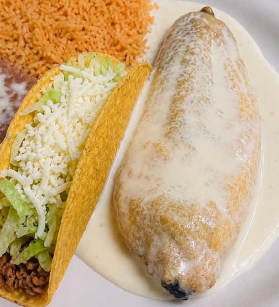 Chile Relleno & Taco