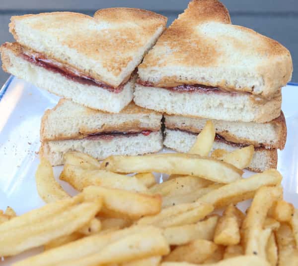 Kids Peanut Butter/Jelly Sandwich & Fries