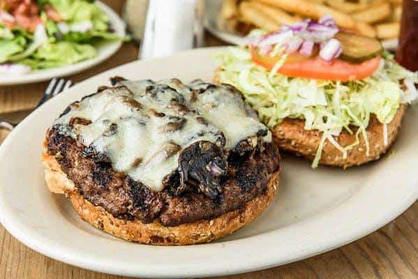 Mushroom Swiss Burger