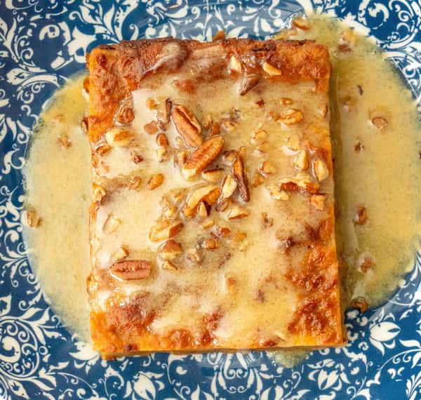WHITE CHOC BREAD PUDDING