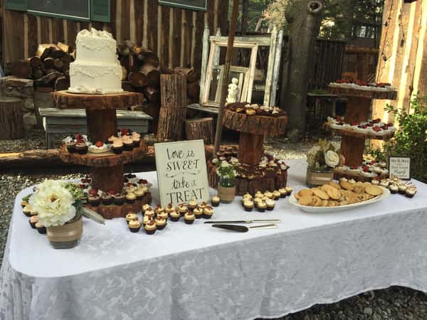 dessert table