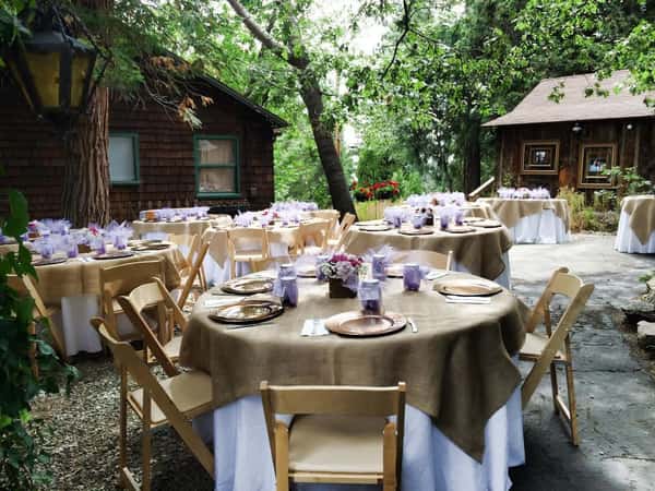 tables set up