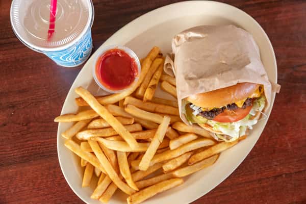 cheese burger combo