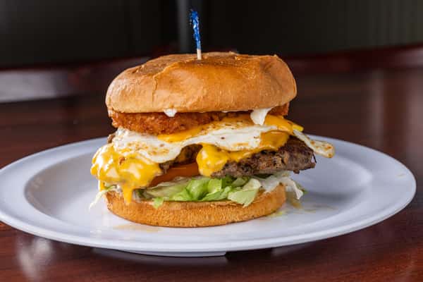 Heart attack breakfast sandwich