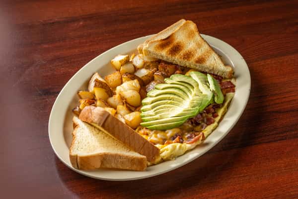 Bacon Avocado Omelet