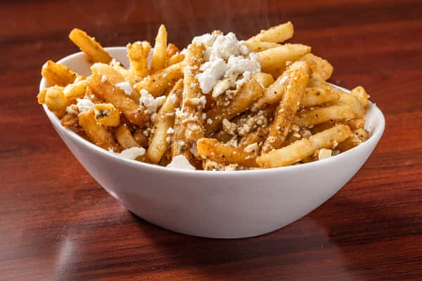 garlic feta fries