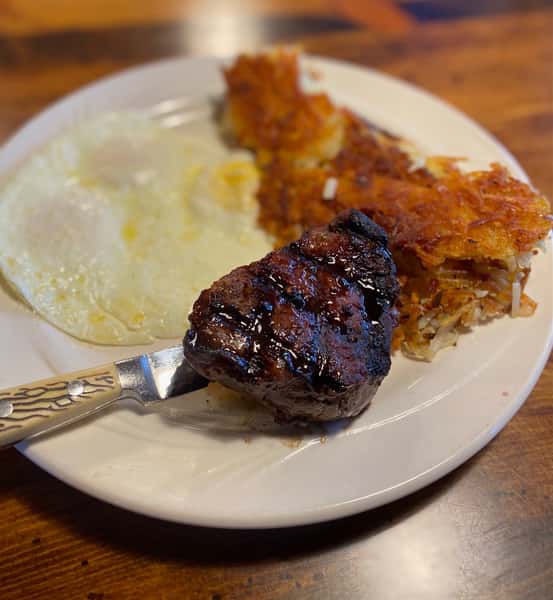 Top Sirloin and Eggs Breakfast Menu Rainbow Oaks American