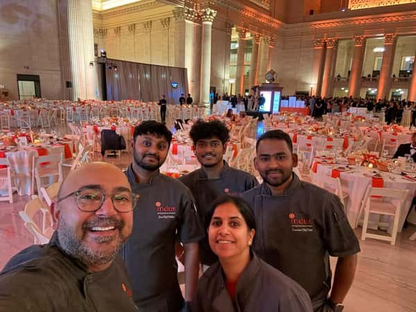 Wow, what a weekend! 🧡 Our team was honored to return to Union Station to prepare dinner for the American India Foundation Gala, supporting its mission to improve the lives of underserved communities in India.

Giving back is at the heart of what we do at Indus. Being able to share our food while supporting opportunities for women, children and young people in India makes evenings like this especially meaningful.

Thank you to AIF for including us again, to our hardworking team for making it possible and to our guests for supporting us as we support causes close to our hearts ♥️