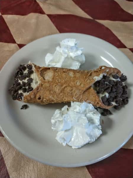 Cannoli with Homemade Chocolate Chip Cookie Dough Filling