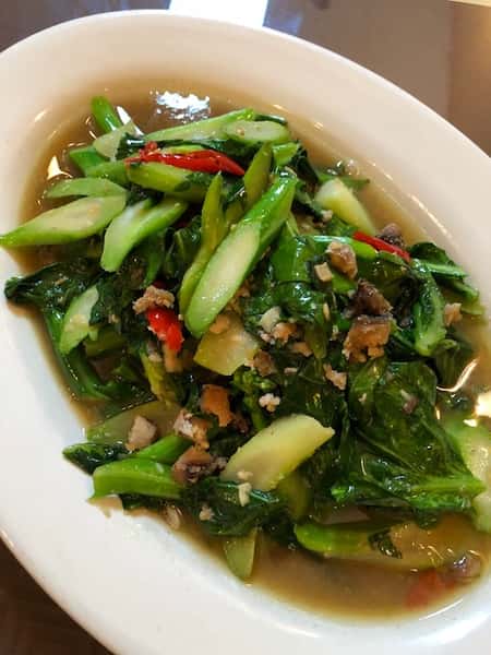 Chinese Broccoli And Salted Fish (Kana Plakem)