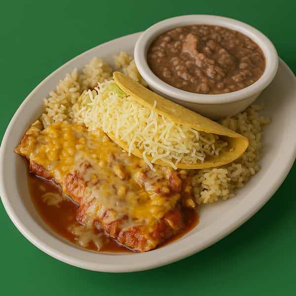 One Enchilada, One Taco