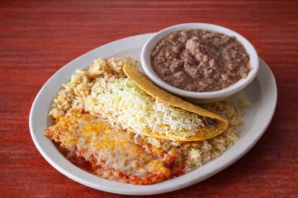 One Enchilada, One Taco