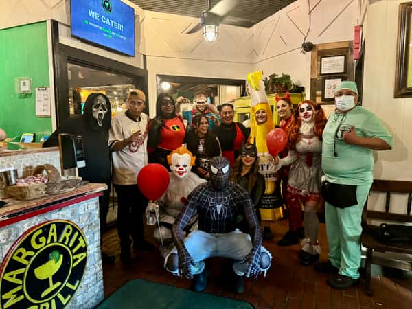 Staff on Halloween