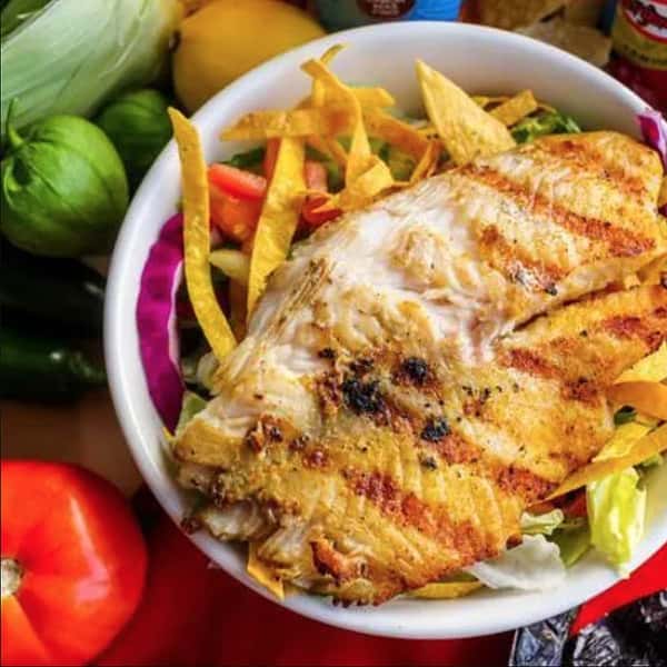 Margarita-Grilled Tilapia Salad