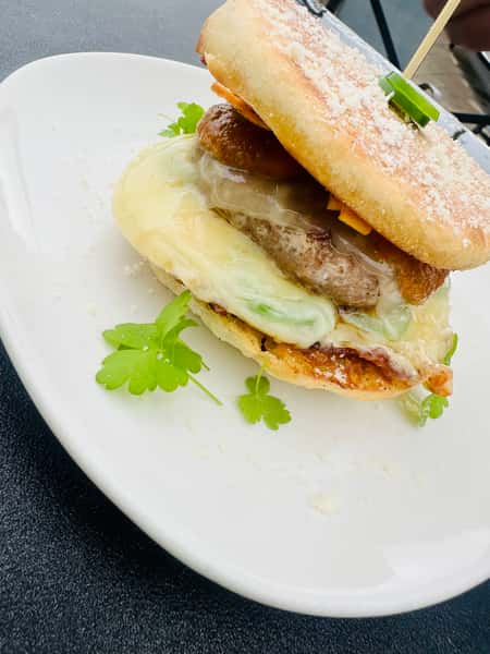 Spicy Sausage Muffin Sandwich