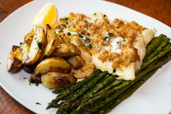 CRAB CRUSTED RAINBOW TROUT