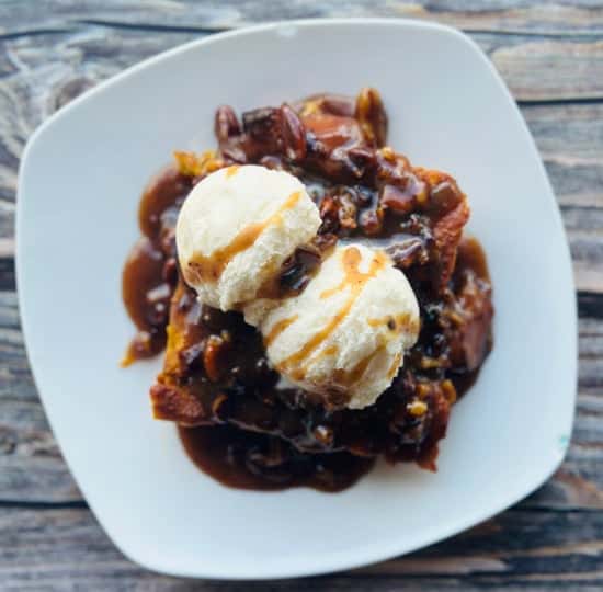 Pumpkin Praline Bread Pudding