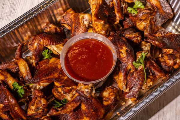 Smoked BBQ Whole Chicken Wings