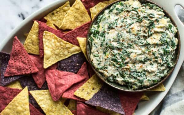 ARTICHOKE DIP & CHIPS