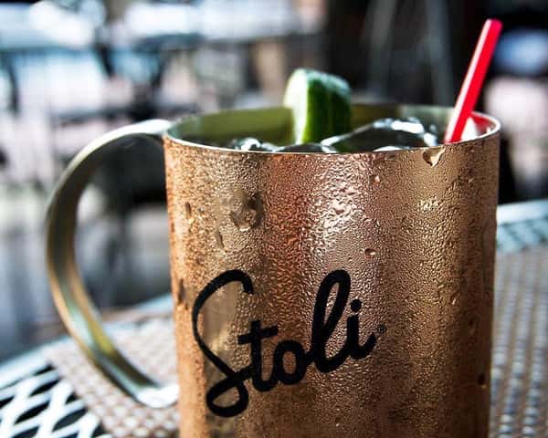 Moscow Mule in Stoli copper cup
