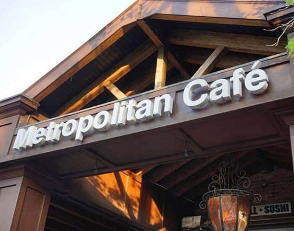 Metropolitan Cafe sign