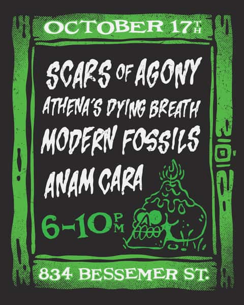 This Saturday. October 17th. Rock Show.
Scars of Agony
Athenaās Dying Breath
Anam Cara
Modern Fossils
Theyāll be rocking from 6-10pm, come rage š¤
@scarsofagony
@modernfossilsmusic
@anamcara.2024