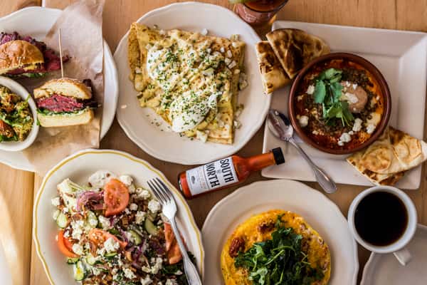 brunch food on table