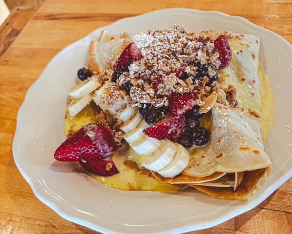 Berries, Bananas and Cream Crepe
