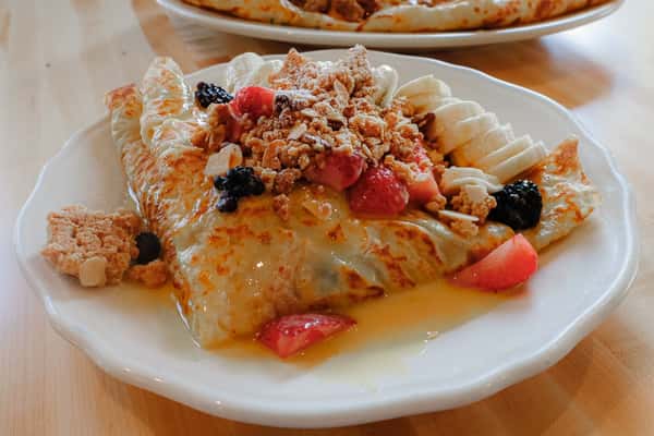 Berries, Bananas and Cream Crepe
