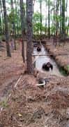 People competing mud run 2015 course by go in a manmade river