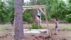 gril competing mud run 2015 course
