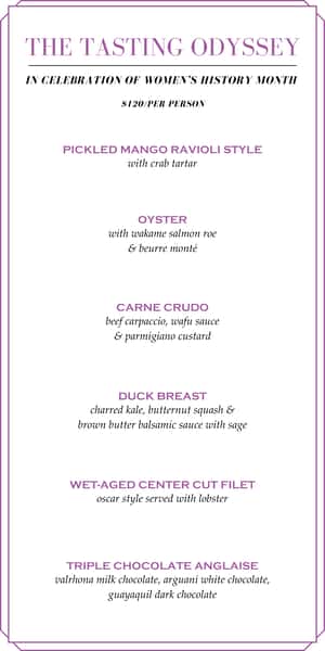 Best Steakhouse Chicago Tasting menu