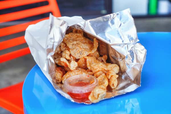 Spicy Laab Pork Rinds