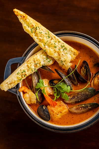 Coastal Cioppino with Lobster Tail