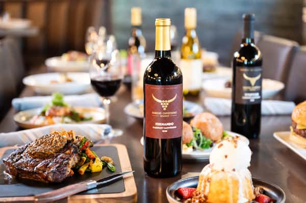 Steak, Wine, Dessert