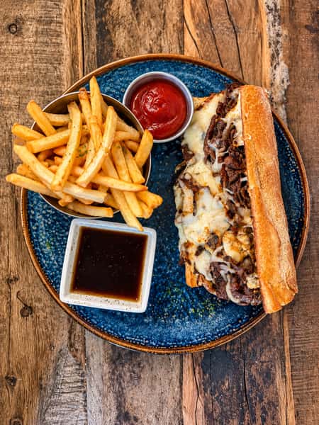 Ortega Cheesesteak Sandwich
