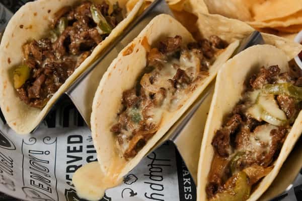 Gluten Free Philly Cheesesteak Taco