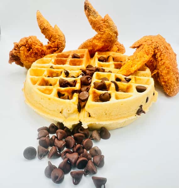 Chocolate Chip Waffle w/3 Wing