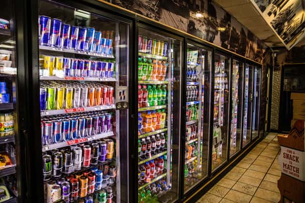 case of cold drinks