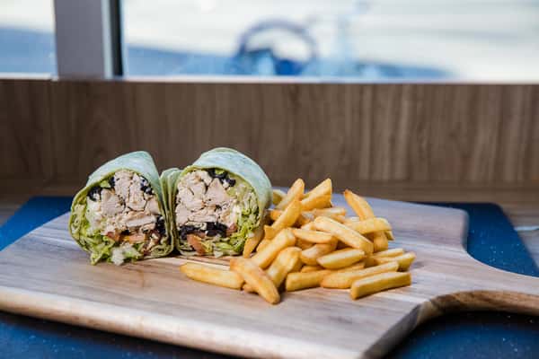 Chicken or Steak Souvlaki Wrap