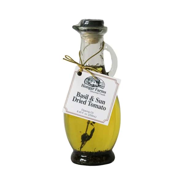 Hongar Farms Basil & Sun Dried Tomato Infused Evoo Blend, Cruet