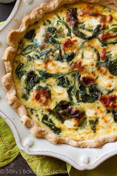 Spinach Goat Cheese Quiche